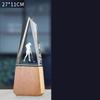 Customized High-End Golf Crystal Trophy, Souvenir, Home Decoration, Creative Wood, Resin Commemorative Rod, One Hole Awards, 1Pc