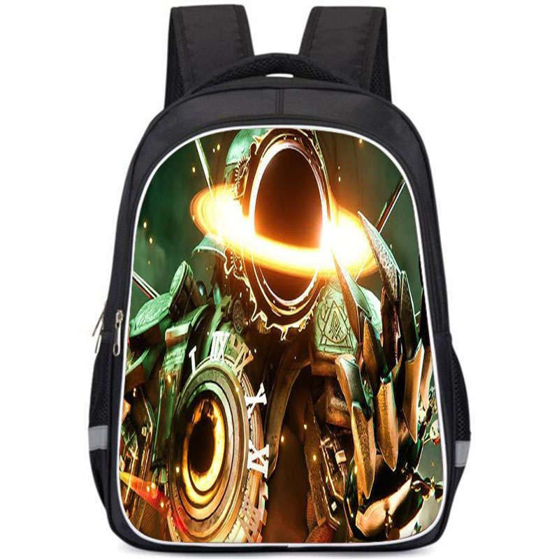 Cartoon Anime Themed Large Capacity Double Layer Backpack For Boys In Oxford Fabric