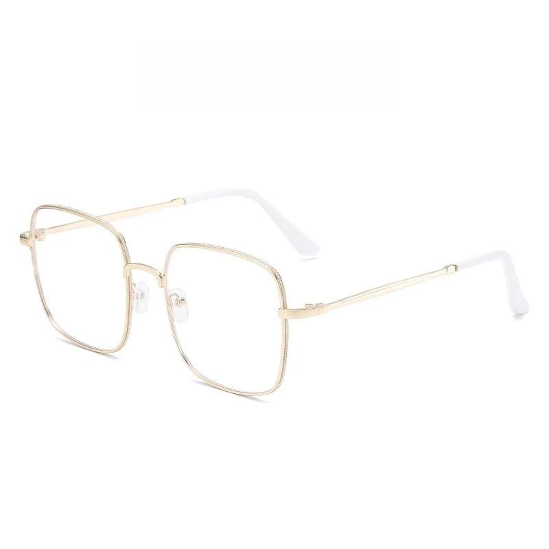 Oversized Myopia Glasses Fashion Anti Blue Light Blocking Eyeglasses Men Women Large Square Finished Near Sight Eyewear 0 To-6.0