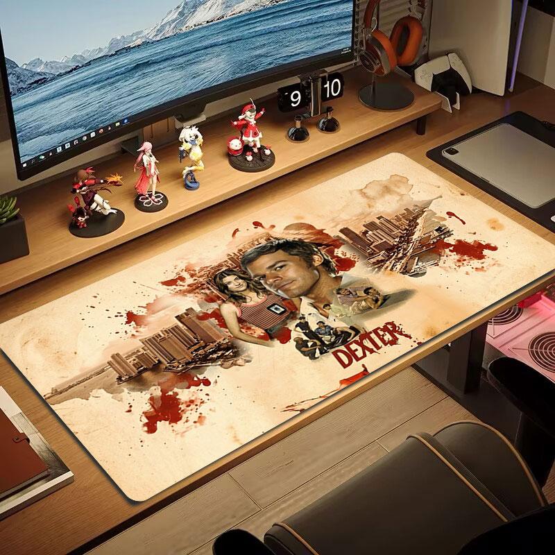 Blood Mystery Large Size Mouse Pad Large Gaming Table Cushion Nonslip Laptop Tablet Big Mousepad Xxl Mat Mini Pc Playmat With Lock Edge