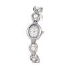Fashionable Elegant Ladies' Pearl Strap Oval Quartz Wristwatch For Daily Wear Holiday watch for women