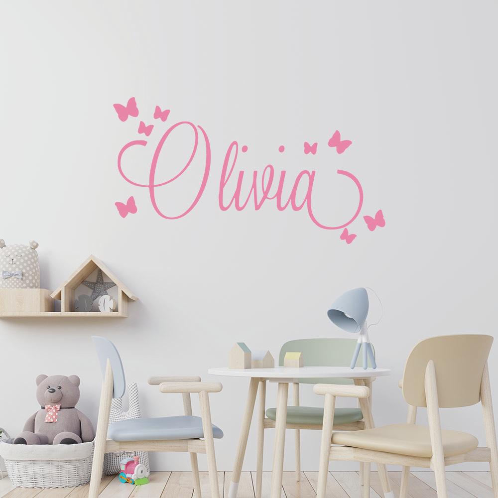 Decal de Perete Stea cu Nume Personalizat - Autocolant Personalizat din Vinil PVC pentru Zi de Naștere și Decor Acasă, Detașabil pentru Living și Dormitor