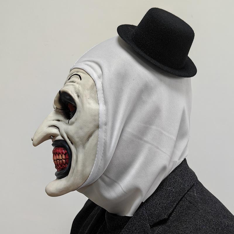 Horror Clown Masker, Film Kostuum Feest Attributen, Halloween Latex Bloedbespatte Clown Hoofddeksel