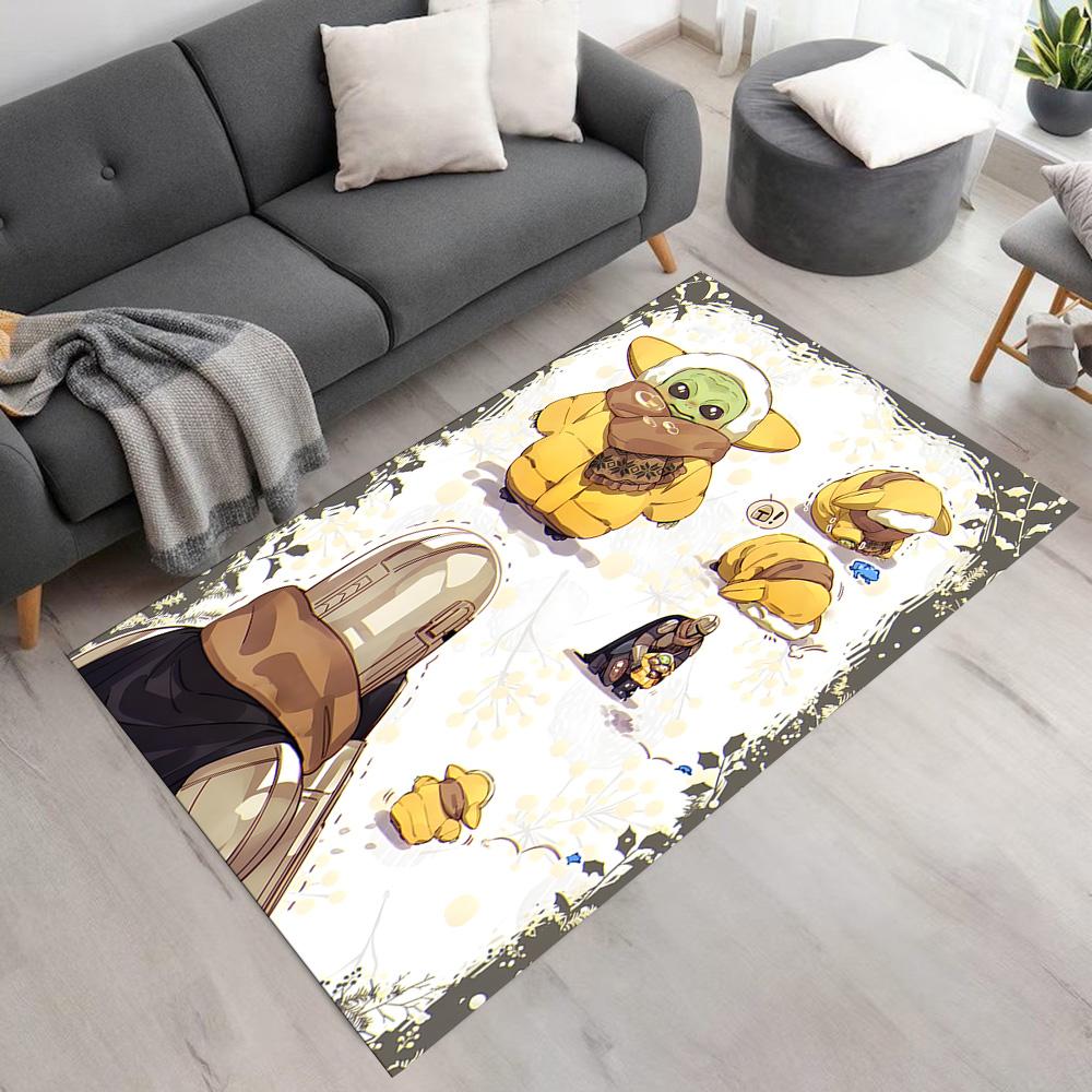 Star Wars Floor Mat Perfect for Bedrooms Balcony Living Rooms Kitchen Anti-slip Rug Anime Office Decor Gift for Festivals