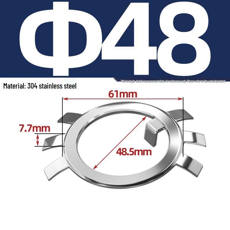 65MN Manganese 304 Stainless Steel Six-Claw Anti-Loosening Lock Nut Washer