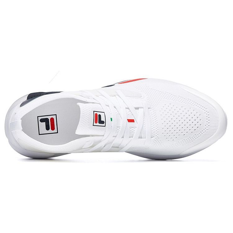 Fila Mind One 2.0 Fabric Lace-Up Slip-Resistant Durable Breathable Sweat-Absorbing Low-Top Casual Shoes Men Sneaker White F12M024116FWT