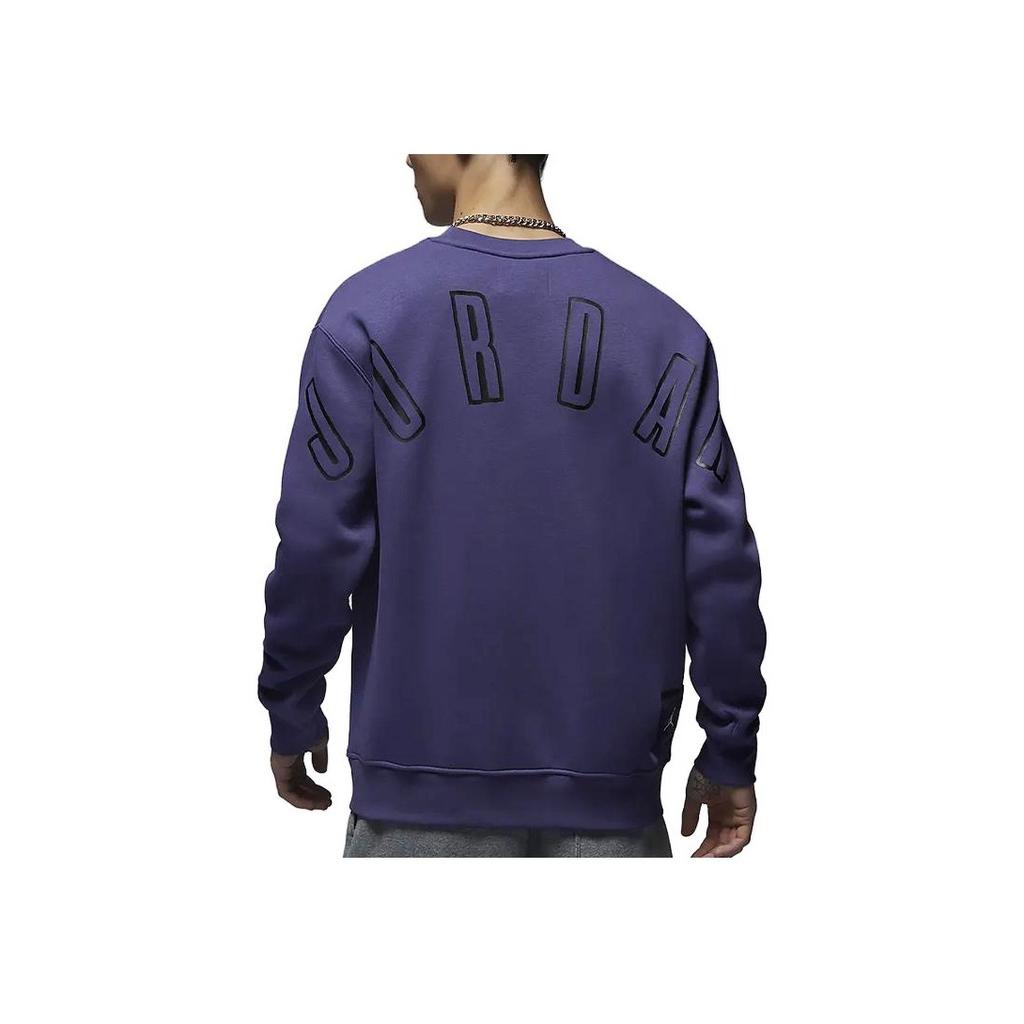 Jordan Flight MVP Graphic Print Fleece Sweatshirt Men Tops Blue Purple FB7020-500
