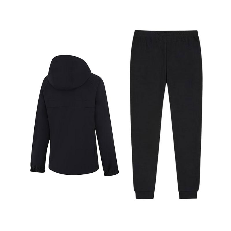 Li-Ning Comfortable Fashionable Versatile Windproof Water-Repellent Long Sleeve Jacket And Cuffed Long Pants Casual Sports Set AFDUA12-1+AKLUB22-1