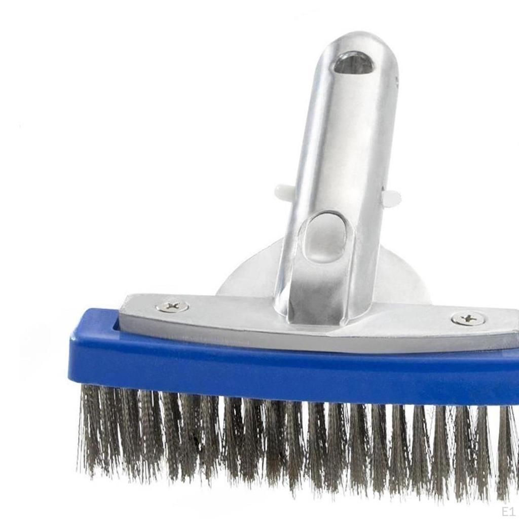 5inch Pool Brush Aluminium Handle Sturdy Multifunctional, Efficient Cleaning Wire