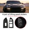 Auto Fensterheber Schalter Taste Panel Trim Abdeckung Aufkleber für Toyota 86 Subaru BRZ 2013-2017 RHD Carbon Fiber Automotive
