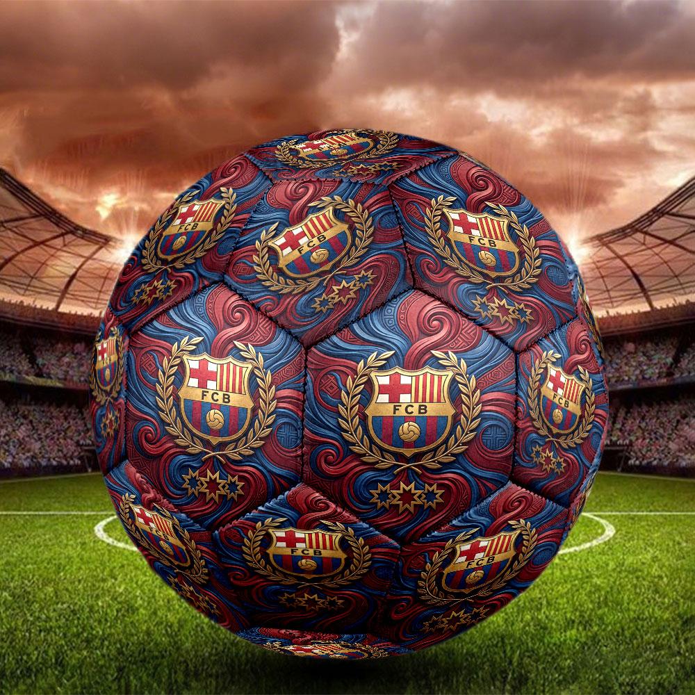 BOLA DE FUTEBOL Barcelona Estampa Tamanho 5 Bola de Futebol, Bola de Futebol Standard para Jogo Esportivo e Treino de Equipe, Presente Ideal para Fãs de Futebol