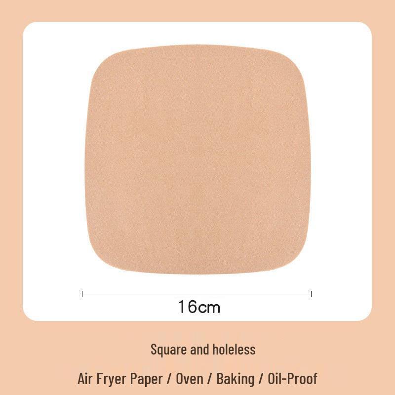 Disposable Square Air Fryer Silicone-Infused Baking Paper for Oil Absorption