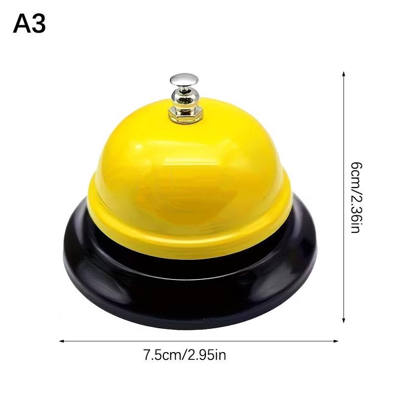 Vintage Metal Service Bell Counter Desk Bell For Restaurant, Hotel, Game Show, Coffee Shop Multifunctional Portable Hand Bell