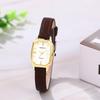 Women's Watch Genuine Leather Strap Analog Square Watch Waterproof Antique Simple Fashionable Leather Belt Square Clock Fashion Accessory - Birthday