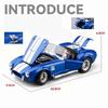 1/24 Ford Shelby Cobra 427 S/C Alloy Model Car Toy Diecasts Casting Sound and Light Car Toys for Children Vehicle