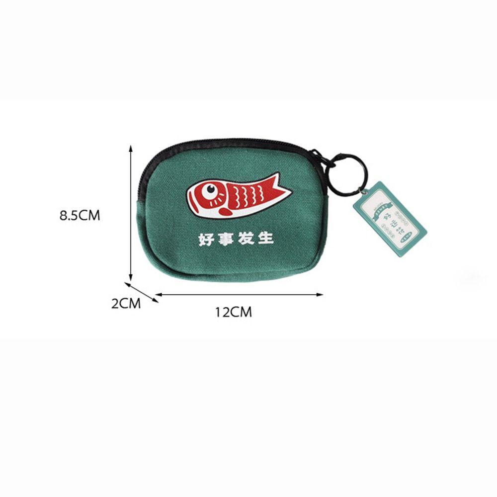 Wealth Gift Pendant Keychain For Children Lucky Koi Wallet Card Holder Short Purse Coin Purse