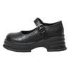 Mary Jane shoes women's platform shallow mouth single shoes spring British style round head with buckle small leather shoes retro style