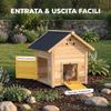 Outdoor Duck House with Ramp, Removable Bottom and Ventilation Holes, 78x90x92 cm, Wood
