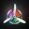 LED Light Car Air Freshener Air Force Propeller Shape Perfume Vent Clip Decor Aromatherapy Fan Auto Perfume
