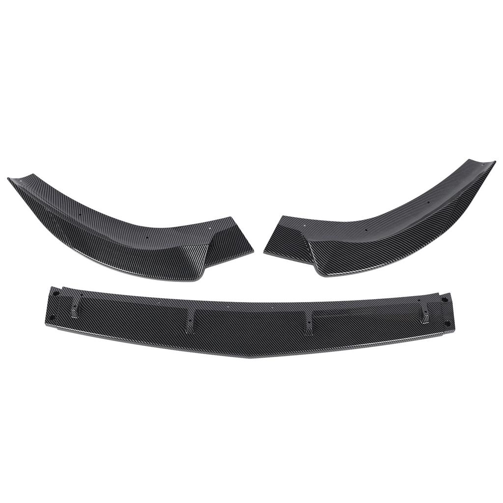 3PCS Front Bumper Lip Diffuser Lightweight Sporty Appearance Replacement for Benz A‑Class W177 V177 2018 To 2022 Carbon