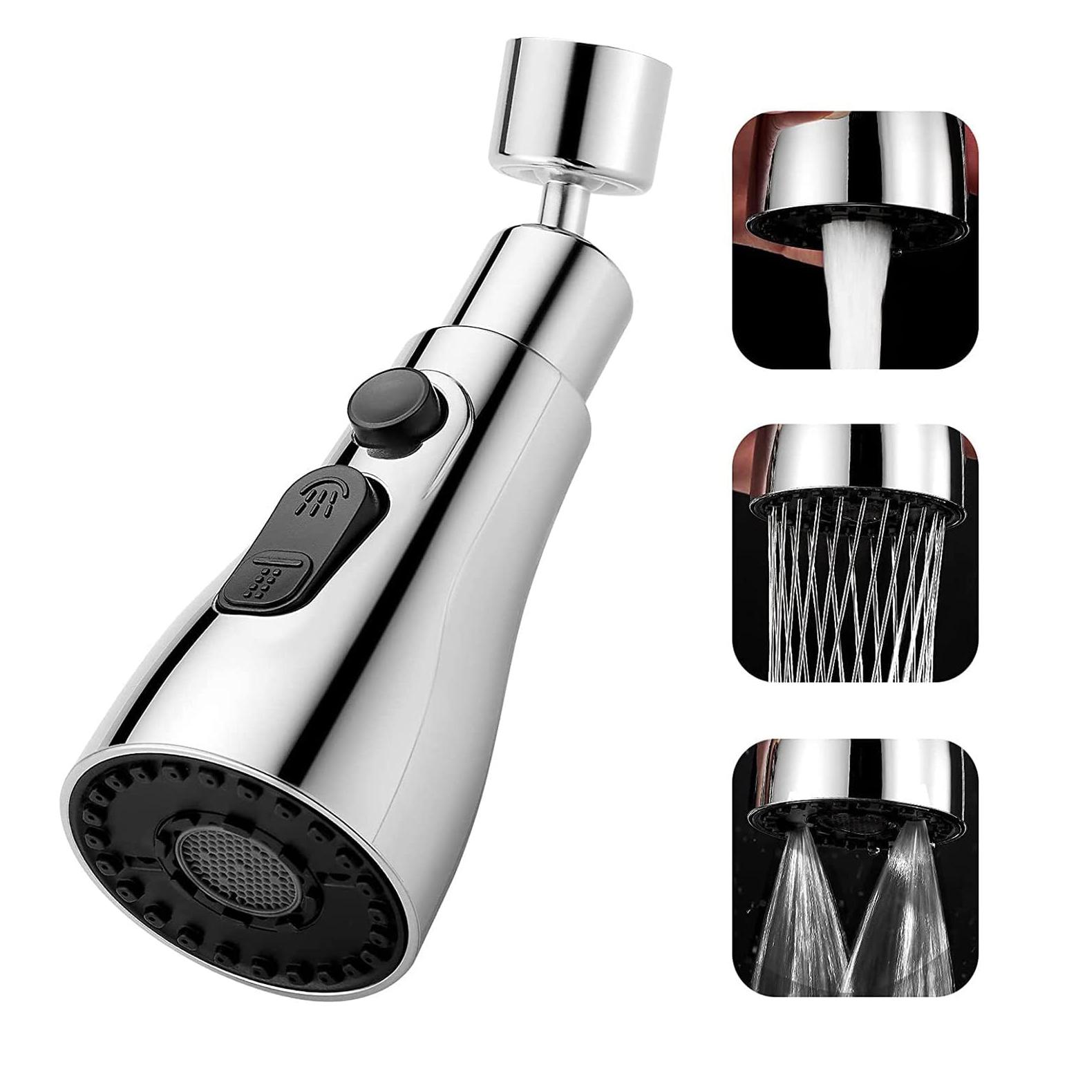 

Универсальный кухонный кран для мойки, распылитель, насадка для углового поворотного крана, антиразбрызгивающий вращающийся кран для мойки, аэратор