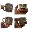 Tazza Classica con Lingua che Esce con Interno in Acciaio Inox Tazza da Caffè Tè in Ceramica Design Creativo Faccina Divertente Articoli da Tavola Regalo Scherzoso Unico per Amici