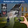 V380 PRO HD 15MP Outdoor Solar Camera Three Lens 4G SIM Camera Waterproof Two-way Intercom Mobile Tracking PIR Security Camera
