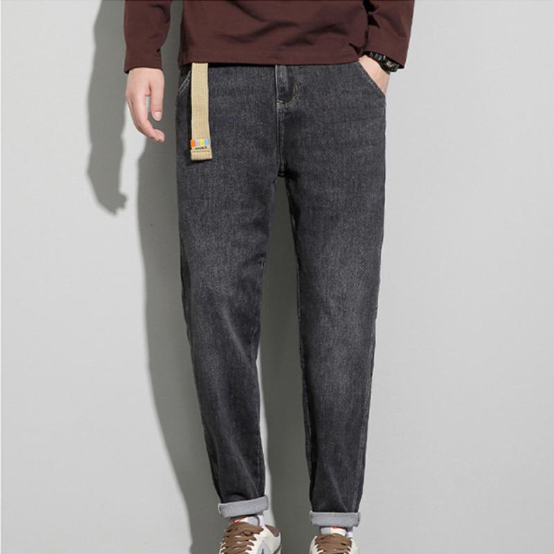 Loose Men's Straight Leg Jeans Autumn Winter Workwear Style High Street Long Trousers Trendy New Hot Sale of The Season Male Den