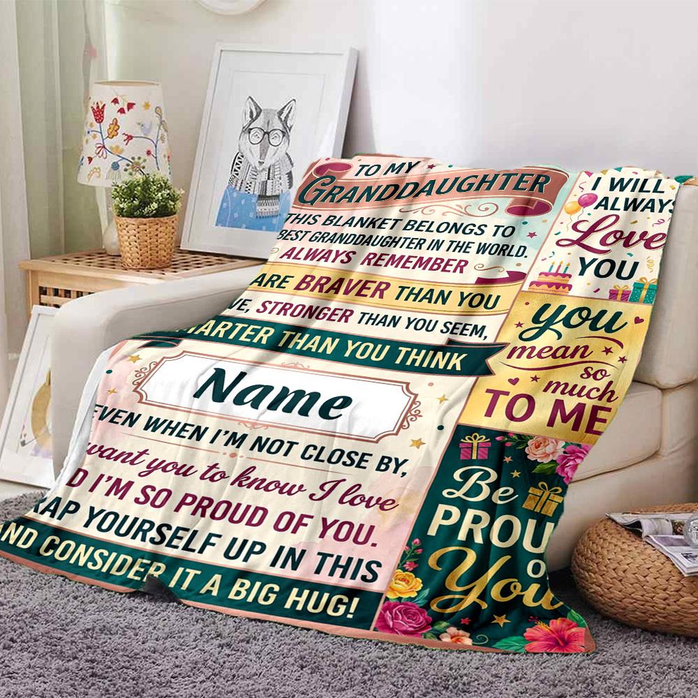 Love Pride Blanket Customize Your Name Blanket Soft And Comfortable It'S The Perfect Gift For Family Friends Or Loved Ones Suitable For All Seasons