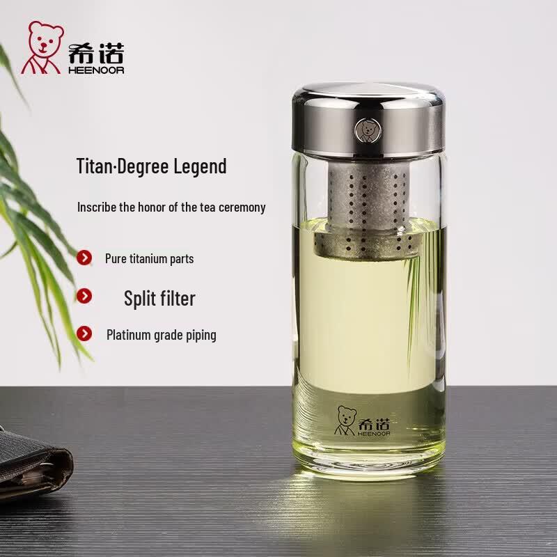 Heenoor Tea Infuser Glass Bottle