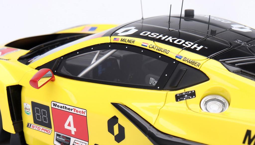 TOP SPEED Chevrolet Corvette Z06 IMSA Daytona 24 Hours 2024 Corvette Racing by Pratt Miller Motorsports Finished Product TS0571 1/18 GT3.R #4