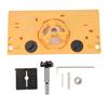 35mm Hinge Boring Jig Woodworking Hinge Hole Drilling Guide Locator with Cutter and 1 16in Bit Yellow