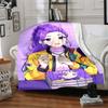 1PC Huntrix, K pop Blanket Lightweight Flannel Throw Blanket for Sofa, Bed, Travel, Camping, Livingroom, Office, Couch