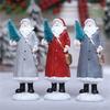 Christmas Figurine Figure Decors Resin Santa Clauses Statue Christmas Decorative Figurine Table Centerpieces for Holiday