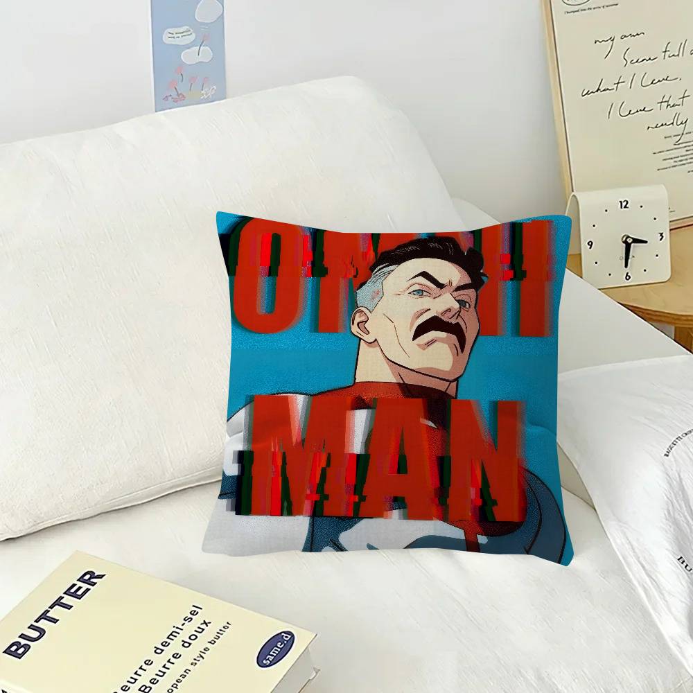 Anime I-Invincible O-Omni Man Cushion  Cushion Cover Car Throw Pillow Case For Sofa Car Christmas Gift