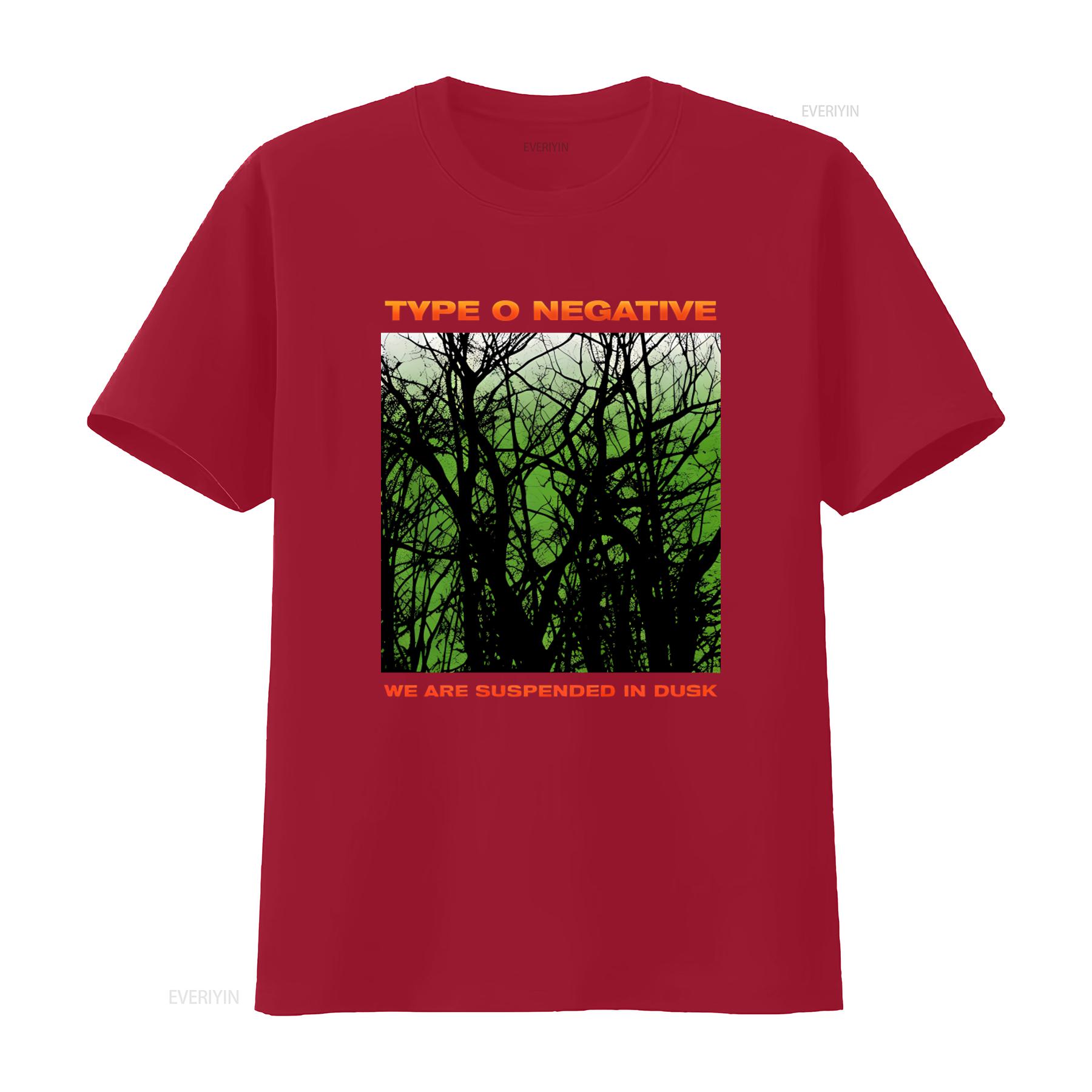 

TYPE O NEGATIVE Band Suspended in Dusk Cotton T Shirt Black S 4XL vintage Washed Casual Comfortable Top For Everyday Wear S