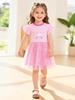 Little Maven Summer Dress: Cartoon Rabbit Mesh Skirt for Girls 