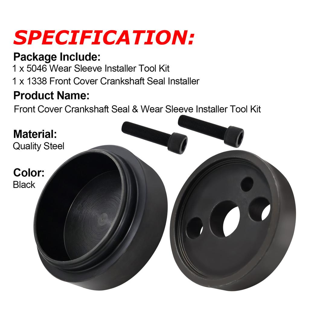 For Cumm 3.9 5.9 6.7 Front Cover Crankshaft Seal & Wear Sleeve taller Tool