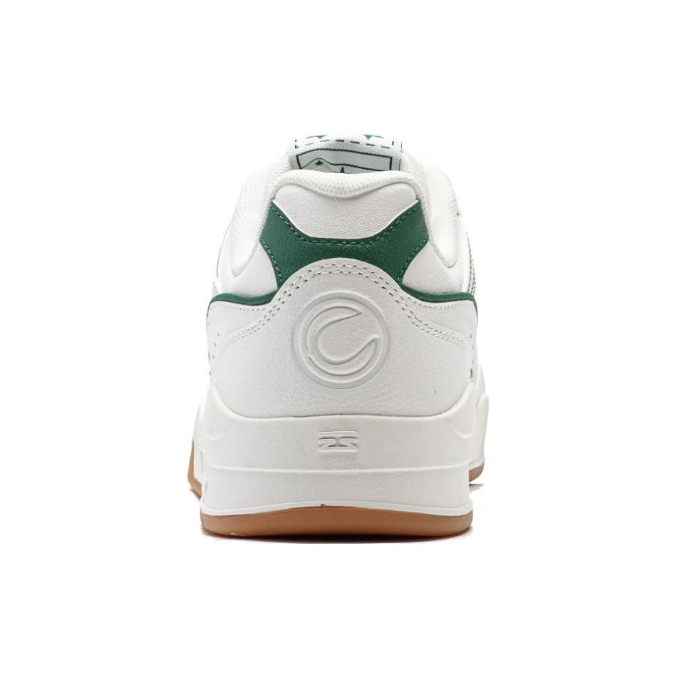 Li Ning Yuebai Slip Resistant Cushioning Abrasion Resistant Low top Casual Shoes Men's White Green AGCS251-18