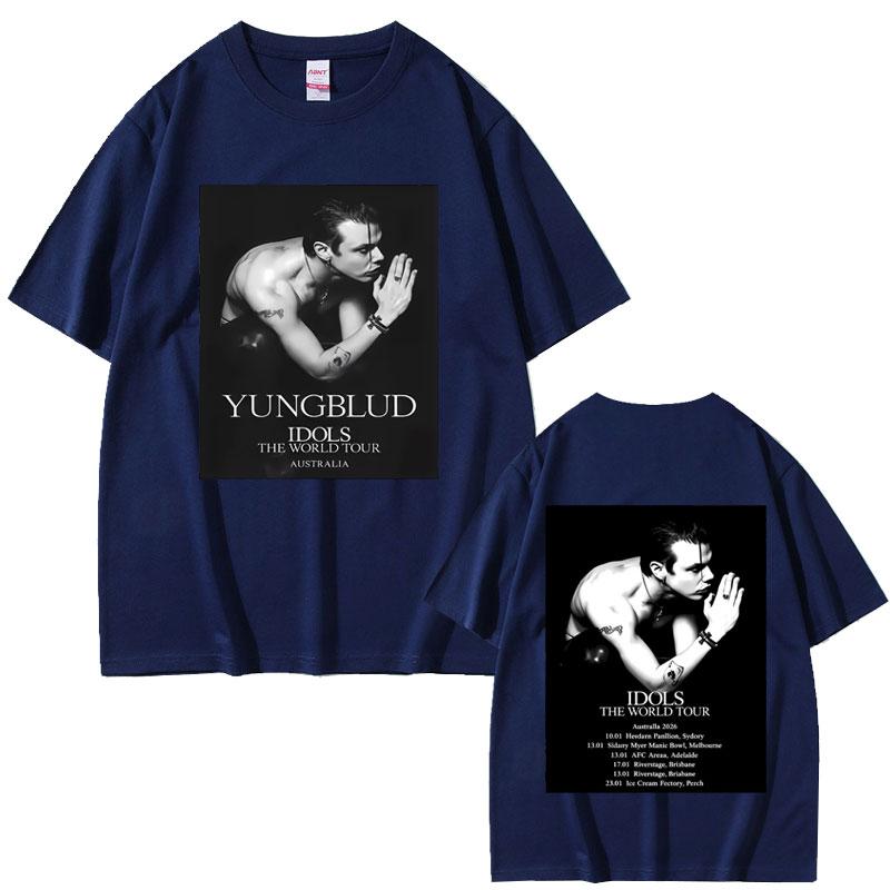 Yungblud Idols World Tour 2026 Tshirt Unisex Women Casual Vintage Oversized Tee Shirt Male Hip Hop Fashion Gothic Rock T Shirts