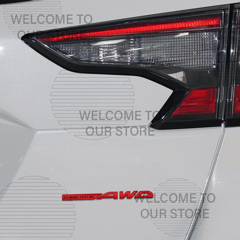 Car Decor Metal SYMMETRICAL AWD Letter Emblem 3D Sticker For Subaru Forester Leone Impreza Legacy Outback Tail Rear Trunk Decals EP1