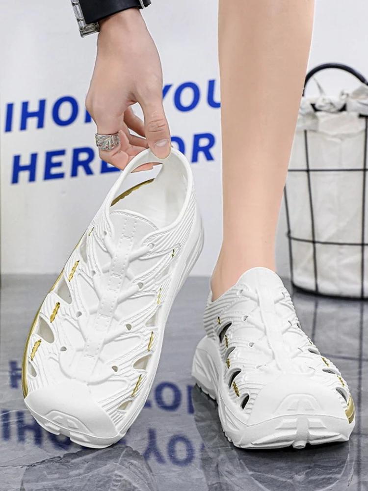 Hollow Man Sandals Soft Barefoot Big Size Stylish Original Breathable Wholesale Buy Number 41 In Welcome Deal Eva Shoes for Men