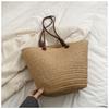 Woven Straw Tote Bag for Women Straw Bag Women's Summer New Fashion Woven Beach Bag Large Capacity Commuter Shoulder Tote Bag