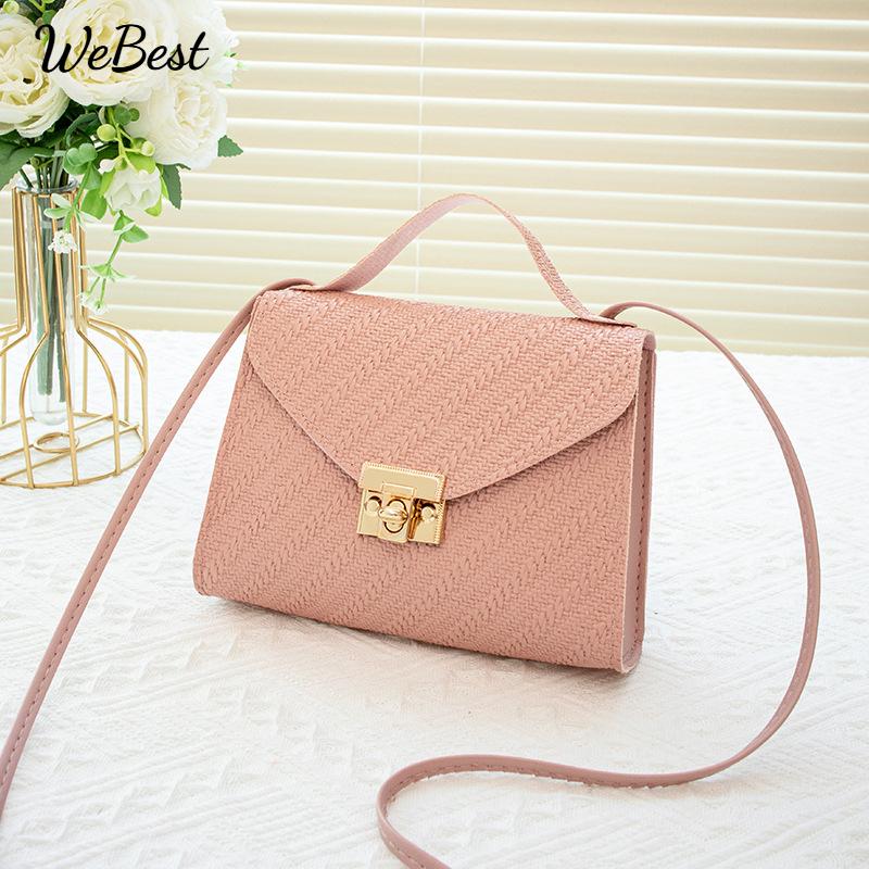 

Small Embossed Crossbody Bag Simple Versatile чорний
