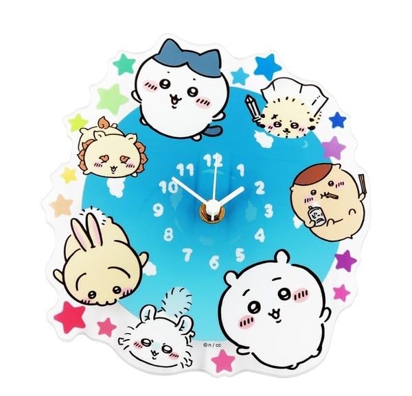 

Marimocraft Chiikawa Акрил из 2-го Настенные Часы для Внутреннего Декора, Плавающее Небо 004548, Издание, Часы,