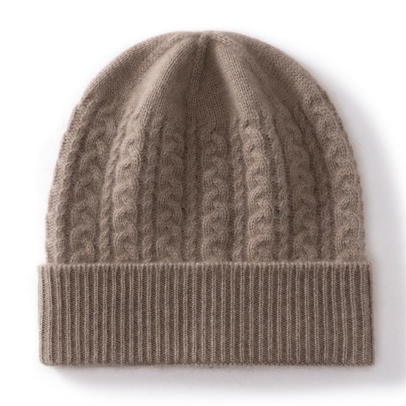 Cashmere Autumn and Winter New Unisex Fashionable Twist Casual Warm Ear Protection Coldproof Knitted Hat