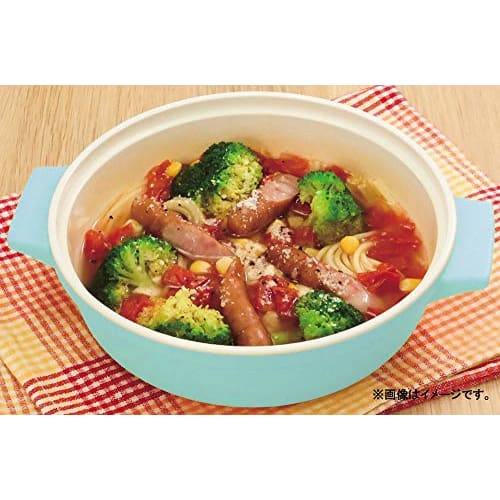 PEARL METAL Microwave Cooking Pot, Powder Blue, 18cm, A La Mode, CC-1502