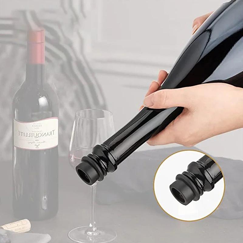 Stainless Steel Manual Vacuum Pump Wine Saver Reusable Wine Bottle Stopper Sealer Keep Wine Fresh Advanced Wine Stoppers