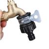 Universal Plastic Faucet Connector Garden Hose Water Gun Quick Coupler Fitting Black