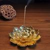 Multi-Hole Lotus Censer Alloy Incense Stick Holder Simple Incense Tray  Temples Home Office